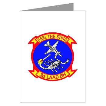 3LAADB - M01 - 02 - 3rd Low Altitude Air Defense Bn - Greeting Cards (Pk of 10) - Click Image to Close